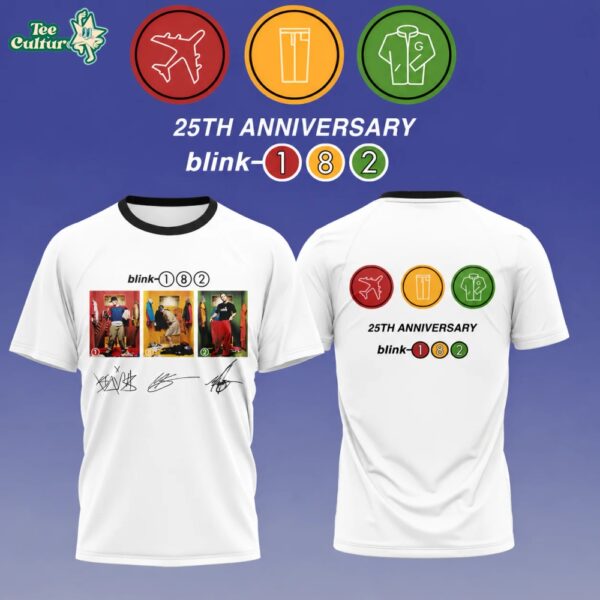 Blink-182 Take Off Your Pants and Jacket 25th Anniversary Day Pop-Up Limited Edition Shirt V3