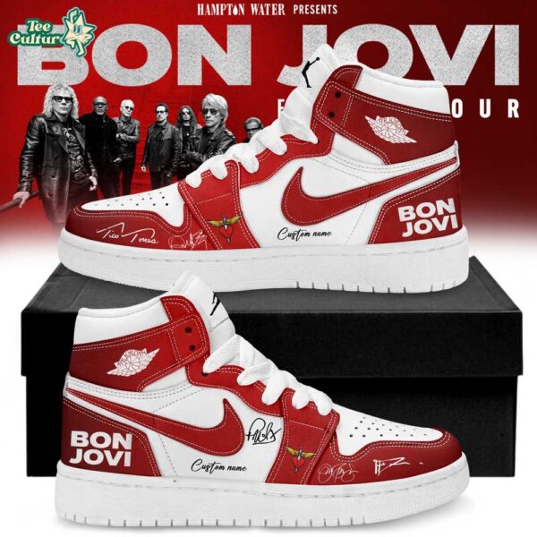 Bon Jovi - Forever Tour 2026 Signature Custom Name J1 Shoes