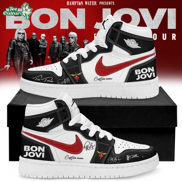 Bon Jovi - Forever Tour 2026 Signature Custom Name J1 Shoes V2