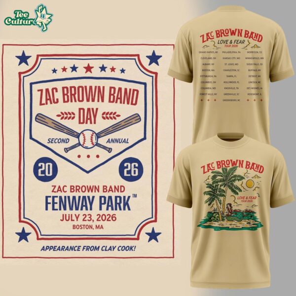 Boston Red Sox X Zac Brown Band Fenway Park Limited Edition Shirt