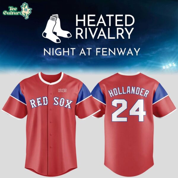 Boston Red Sox x Heated Rivalry Shane Hollander #24 Limited Edition Baseball Jersey