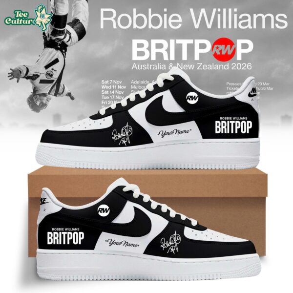 Britpop Australia & New Zealand Tour 2026 Custom Air Force 1 Sneakers