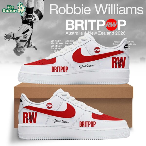 Britpop Australia & New Zealand Tour 2026 Custom Air Force 1 Sneakers Ver2