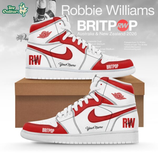 Britpop Australia & New Zealand Tour 2026 Custom Air Jordan 1 Sneakers