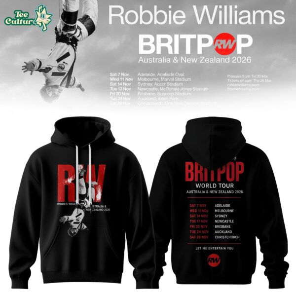Britpop Australia & New Zealand Tour 2026 Graphic Hoodie