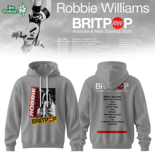 Britpop Australia & New Zealand Tour 2026 Graphic Hoodie Ver2