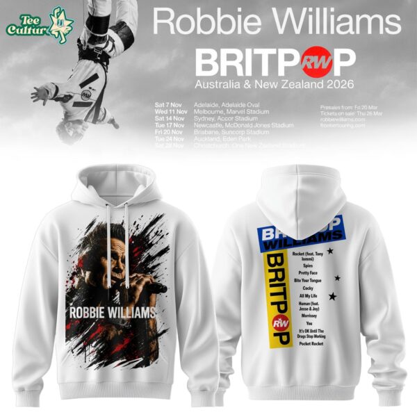 Britpop Australia & New Zealand Tour 2026 Graphic Hoodie Ver3