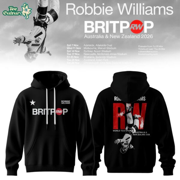 Britpop Australia & New Zealand Tour 2026 Graphic Hoodie Ver4