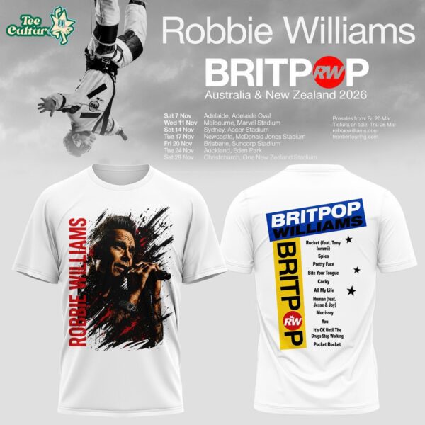 Britpop Australia & New Zealand Tour 2026 Graphic T-Shirt