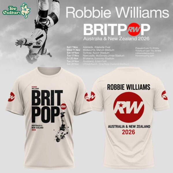 Britpop Australia & New Zealand Tour 2026 Graphic T-Shirt Ver4