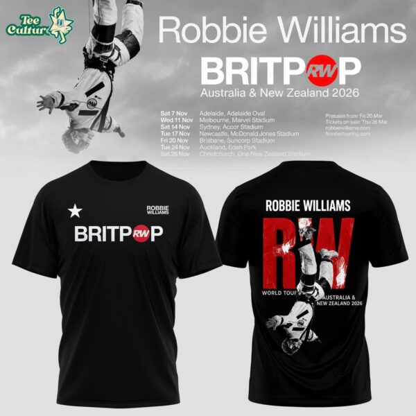 Britpop Australia & New Zealand Tour 2026 Graphic T-Shirt Ver5
