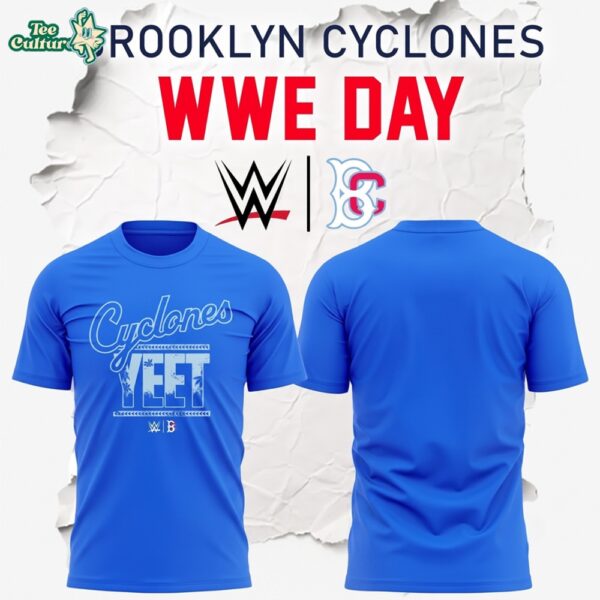 Brooklyn Cyclones 2026 WWE Day Special Blue Shirt