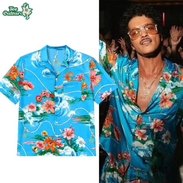 Bruno Mars The Romantic After Hours Berlin Waves Hawaiian Shirt