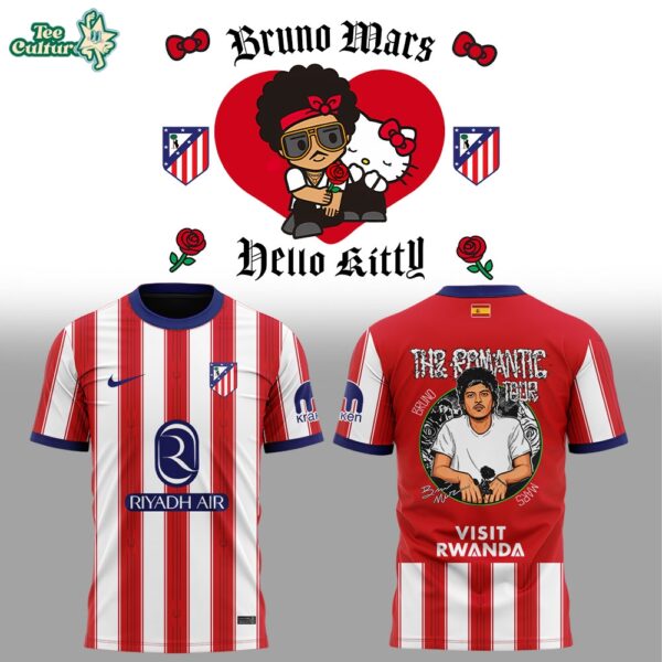 Bruno Mars The Romantic Tour 2026 Madrid Spain Graphic T-Shirt