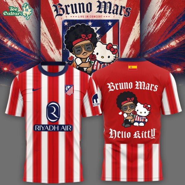 Bruno Mars The Romantic Tour 2026 Madrid Spain Limited Edition Concert Shirt