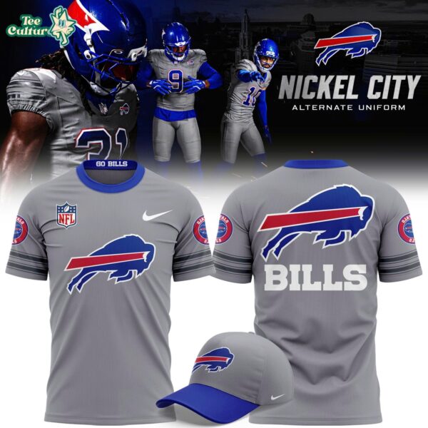 Buffalo Bills Nickel City Alternate Gray NFL Football T-Shirt