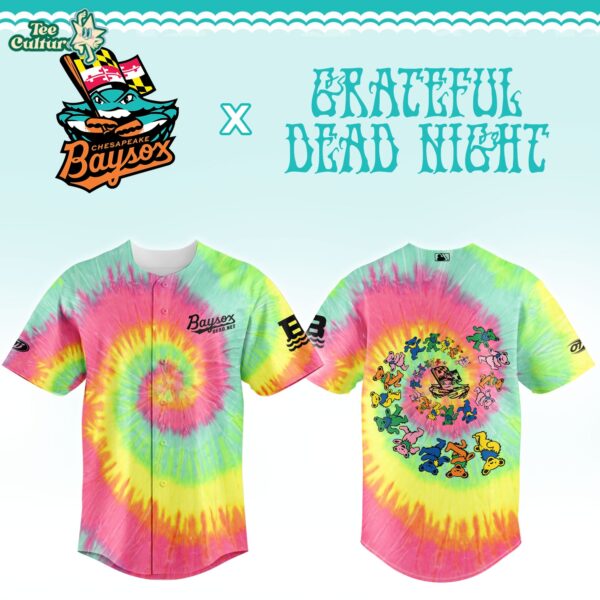 Chesapeake Baysox x Grateful Dead Special Edition Baseball Jersey