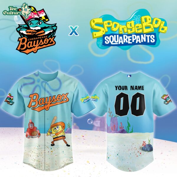 Chesapeake Baysox x SpongeBob SquarePants Night Special Baseball Jersey
