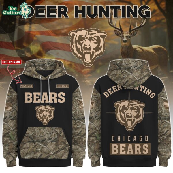 Chicago Bears Deer Hunting Limited Edition Hoodie – NFL Hunting Hoodie for Fans