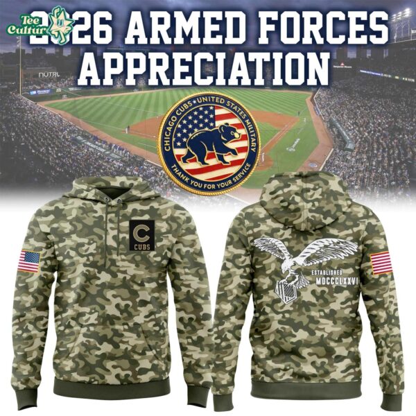 Chicago Cubs 2026 Armed Forces Appreciation Hoodie