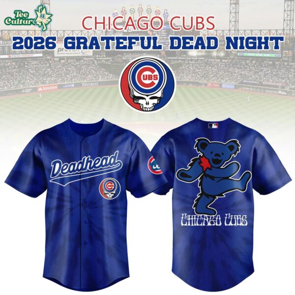 Chicago Cubs 2026 Grateful Dead Night Baseball Jersey