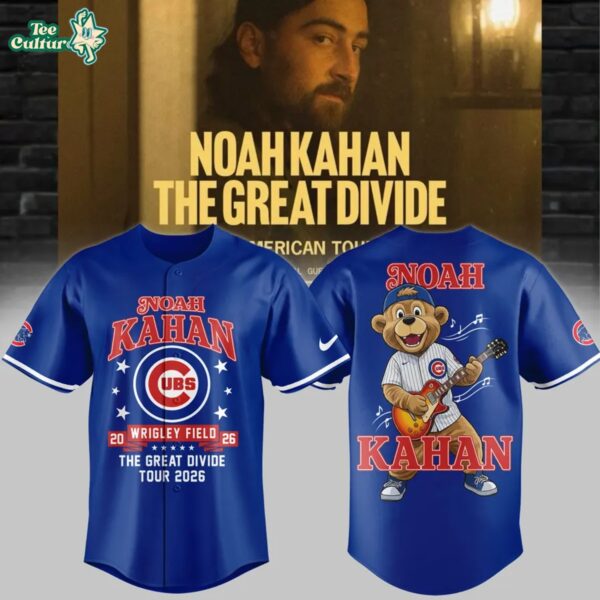Chicago Cubs x Noah Kahan The Great Divide Tour 2026 Limited Edition Baseball Jersey
