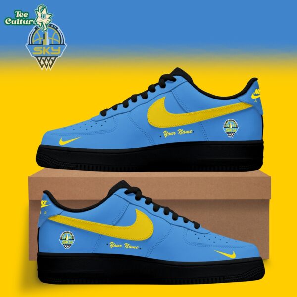 Chicago Sky WNBA x Back 2 Black Edition Nike Air Force 1 Low Custom Shoes for Fans V2