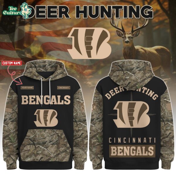 Cincinnati Bengals Deer Hunting Limited Edition Hoodie – NFL Hunting Hoodie for Fans