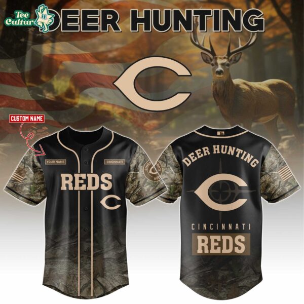 Cincinnati Reds Deer Hunting Limited Edition Baseball Jersey