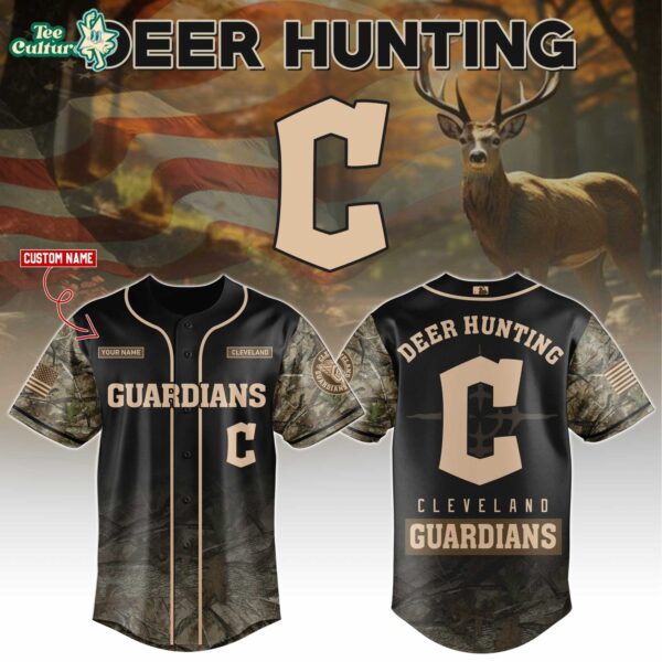 Cleveland Guardians Deer Hunting Limited Edition Baseball Jersey