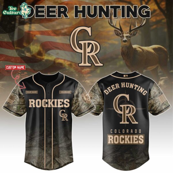 Colorado Rockies Deer Hunting Limited Edition Baseball Jersey
