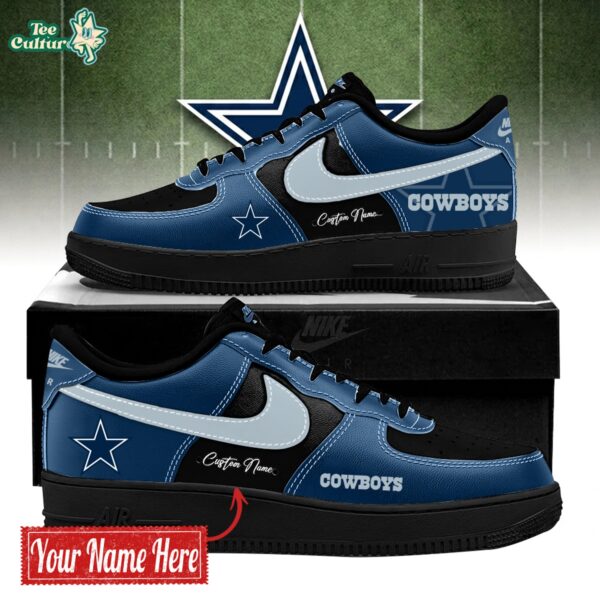 Dallas Cowboys Bold Black And Navy Limited Edition AF1