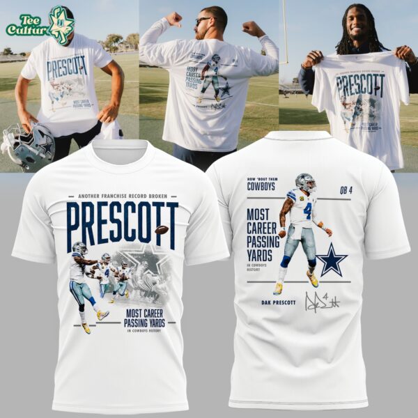 Dallas Cowboys Most Career Passing Yards Limited Edition Fan Shirt