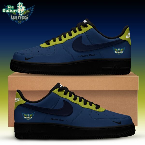 Dallas Wings WNBA x Back 2 Black Edition Nike Air Force 1 Low Custom Shoes for Fans V2
