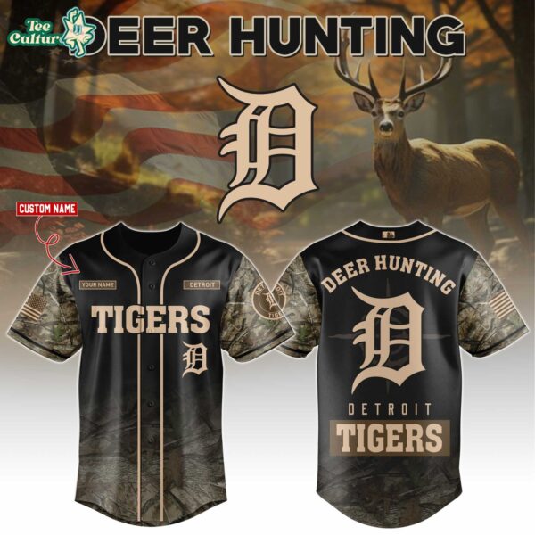 Detroit Tigers Deer Hunting Limited Edition Baseball Jersey