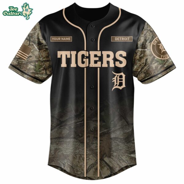 Detroit Tigers Deer Hunting Limited Edition Baseball Jersey by Teesculture.com