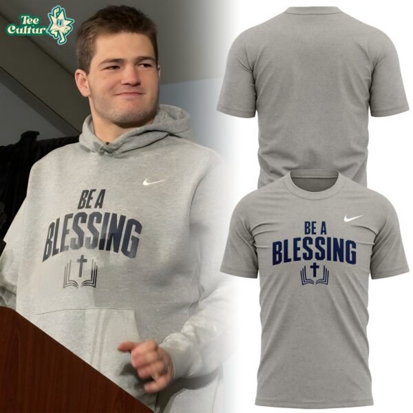 Drake Maye Be A Blessing Tee 2026 Gray