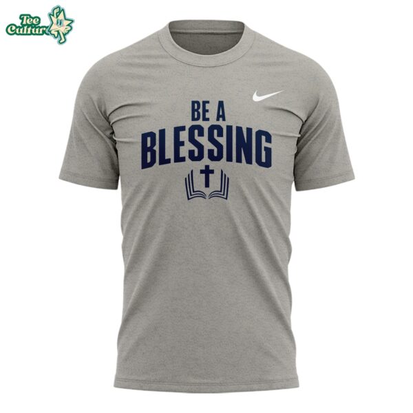 Drake Maye Be A Blessing Tee 2026 Gray by Teesculture.com