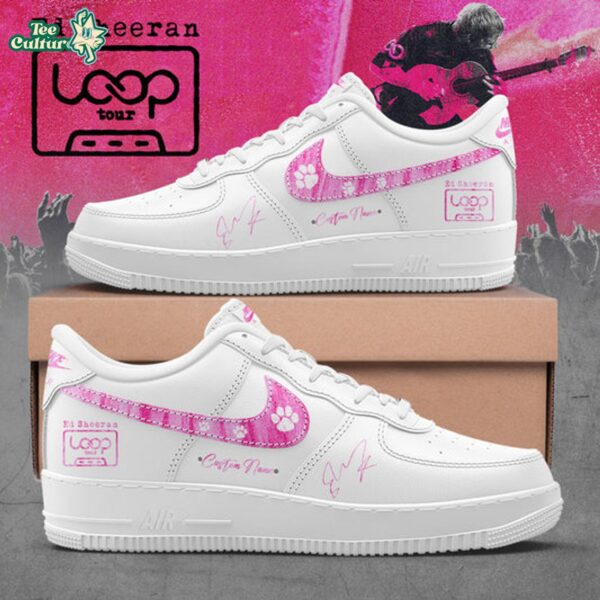 Ed Sheeran The Loop Tour 2026 in Allegiant Stadium Signature Limited Edition AF1 V2