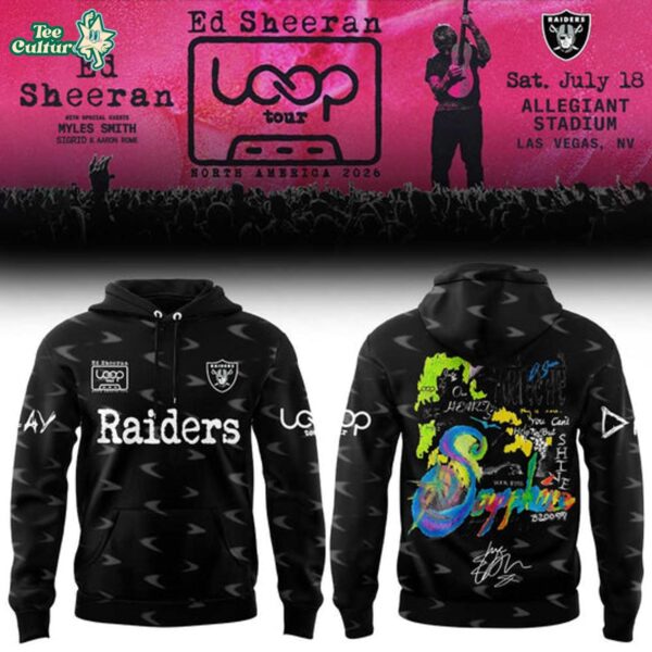 Ed Sheeran The Loop Tour 2026 in Allegiant Stadium Signature Limited Edition Hoodie