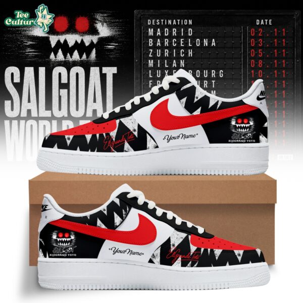 Elgrandetoto Salgoat World Tour Custom Air Force 1 Sneakers