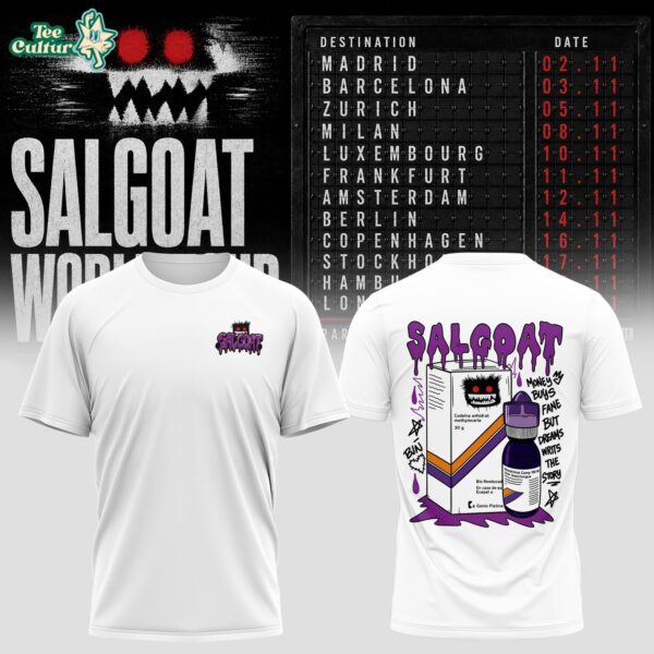 Elgrandetoto Salgoat World Tour Graphic T-Shirt Ver2