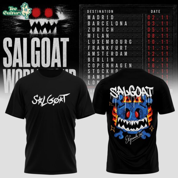 Elgrandetoto Salgoat World Tour Graphic T-Shirt Ver3
