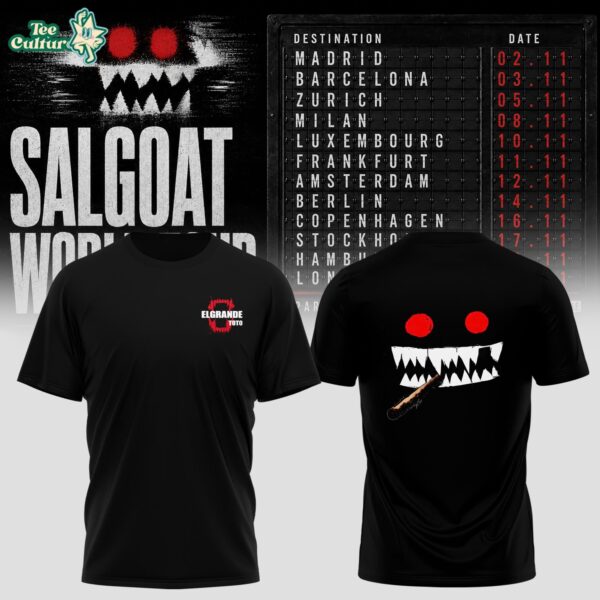 Elgrandetoto Salgoat World Tour Graphic T-Shirt Ver4