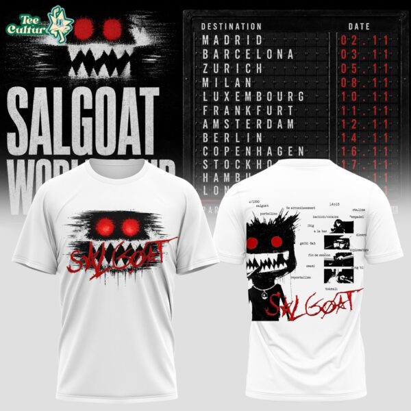 Elgrandetoto Salgoat World Tour Graphic T-Shirt Ver5