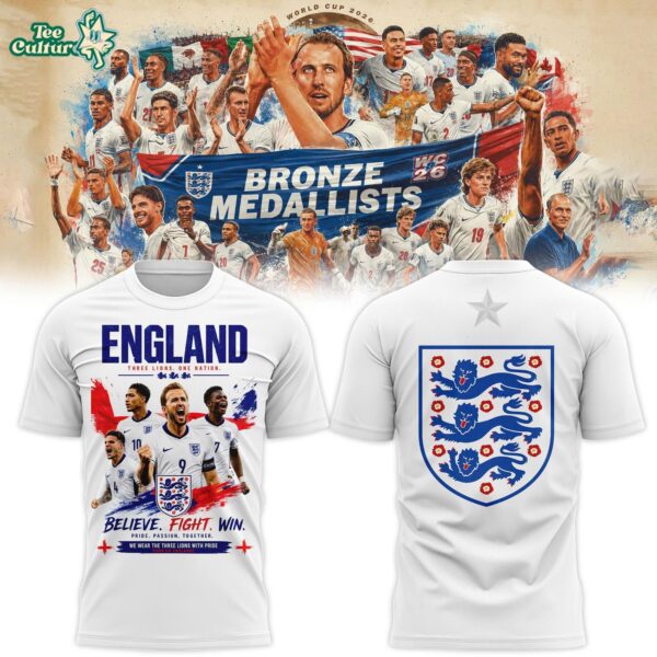 England Football Team 2026 World Cup 3rd Place Limited Edition Shirt