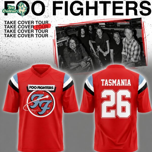 Foo Fighters Take Cover Tour 2026 Limited Edition Football Jersey V3