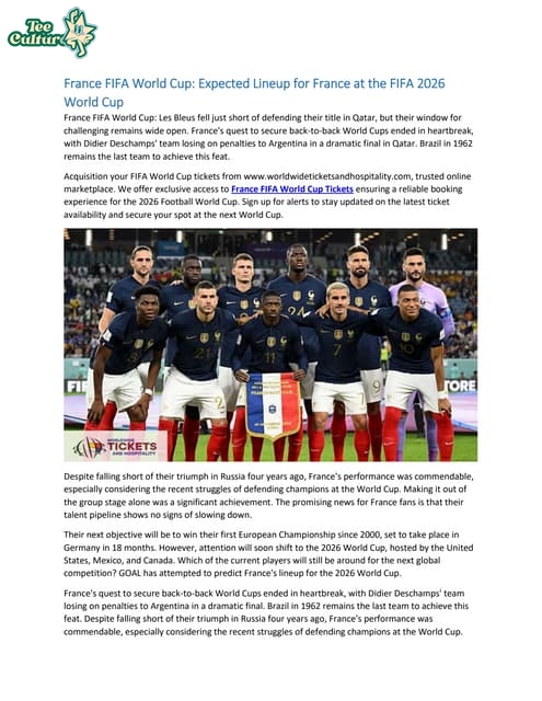 France at the FIFA World Cup: A Journey Through Triumph and Heartbreak