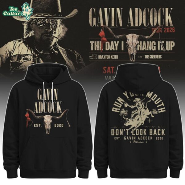 Gavin Adcock Steer Skull Distressed Fleece Hoodie by Teesculture.com