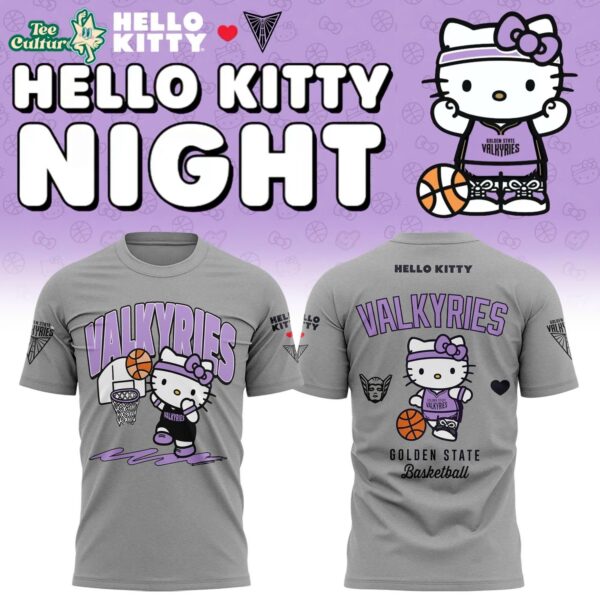 Golden State Valkyries 2026 Hello Kitty Special Edition Gray Shirt